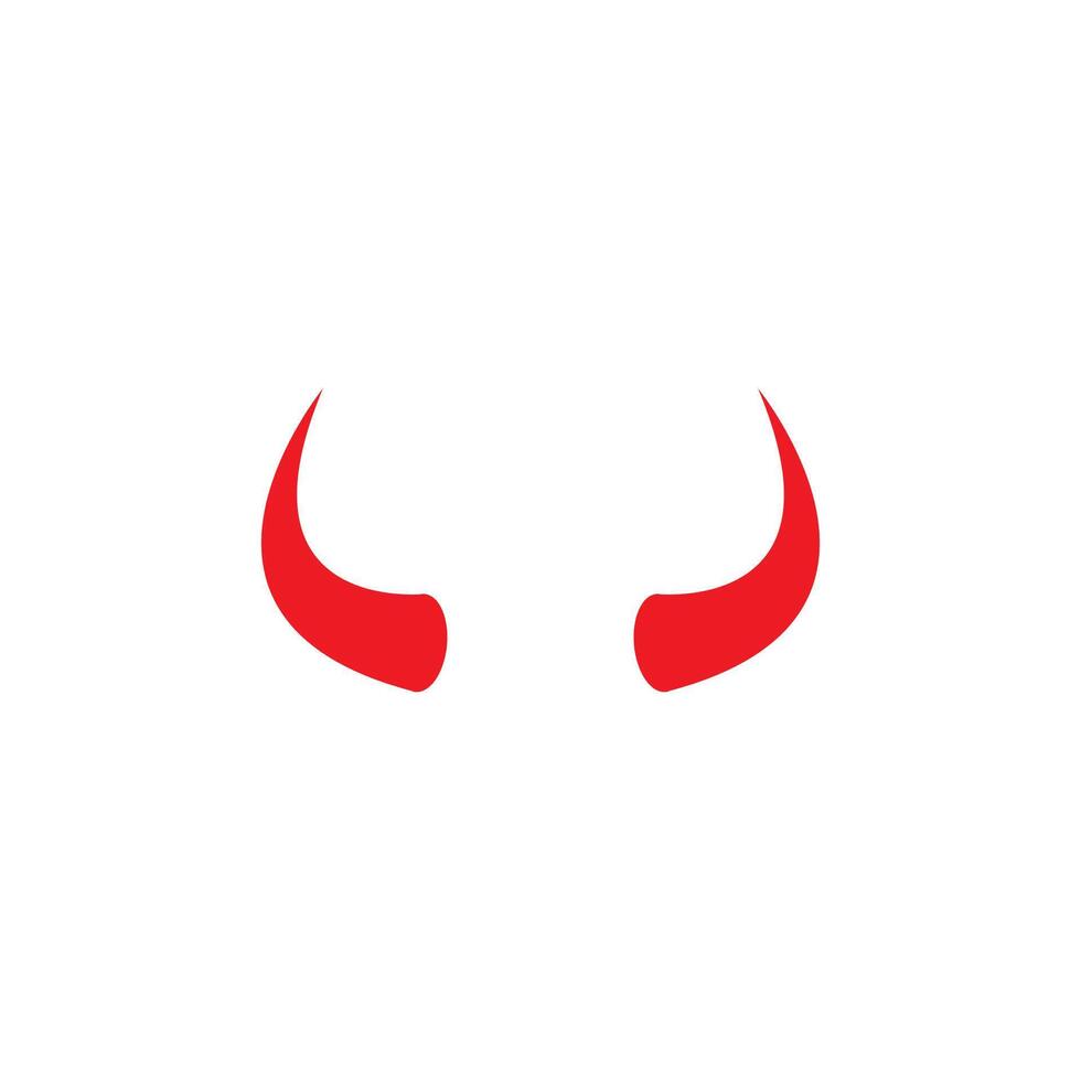 Devil horn icon design illustration Template vector