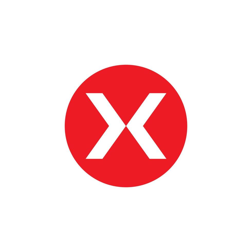 X logo icon illustration vector