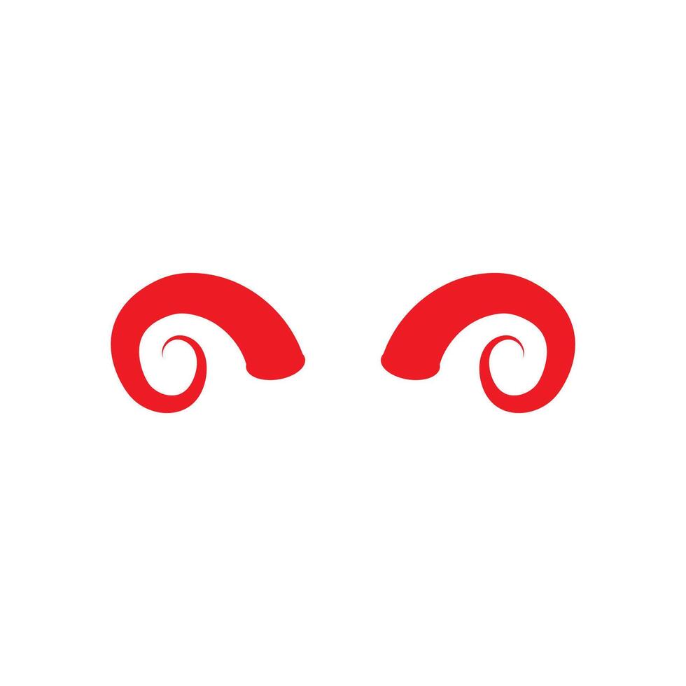 Devil horn icon design illustration Template vector