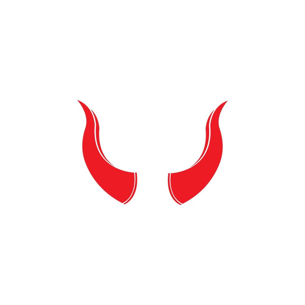 Devil horn icon design illustration Template vector