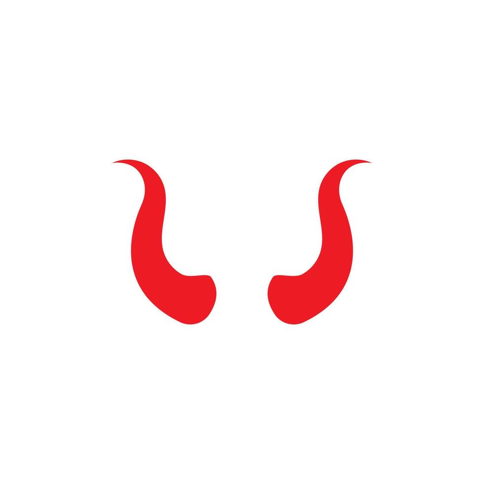 Devil horn icon design illustration Template vector