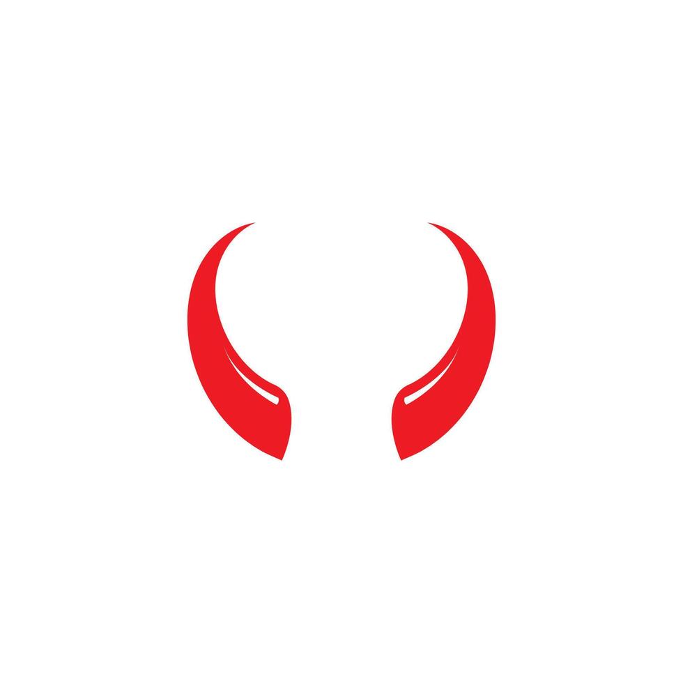 Devil horn icon design illustration Template vector