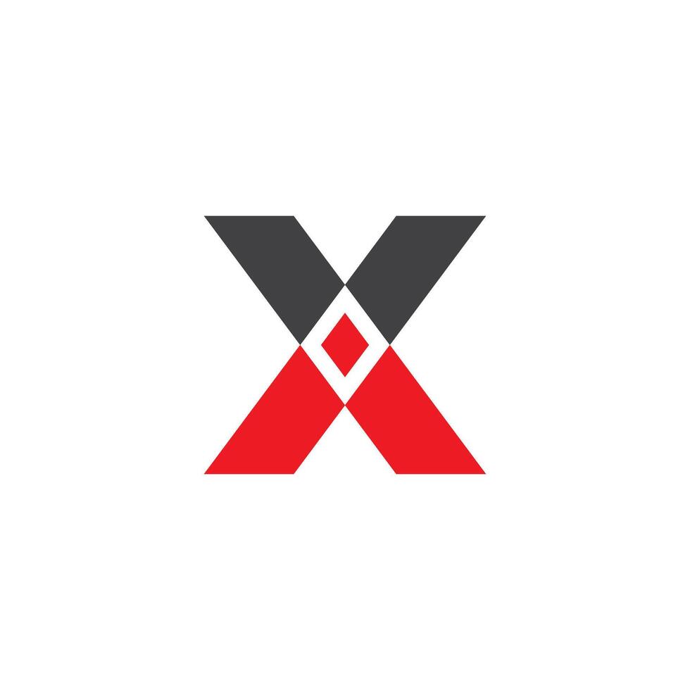 X logo icono ilustración vector