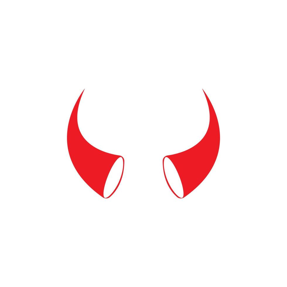 Devil horn icon design illustration Template vector