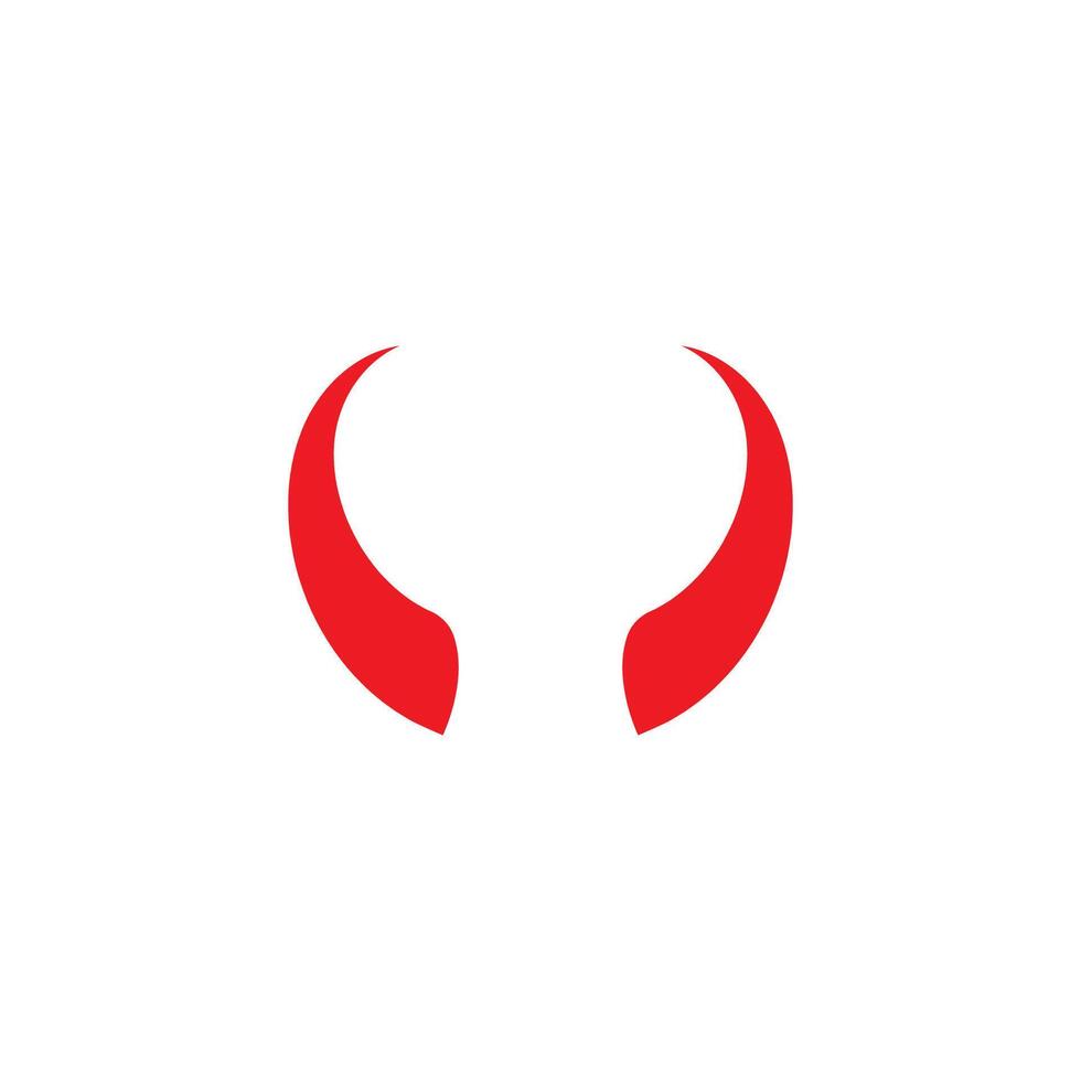 Devil horn icon design illustration Template vector
