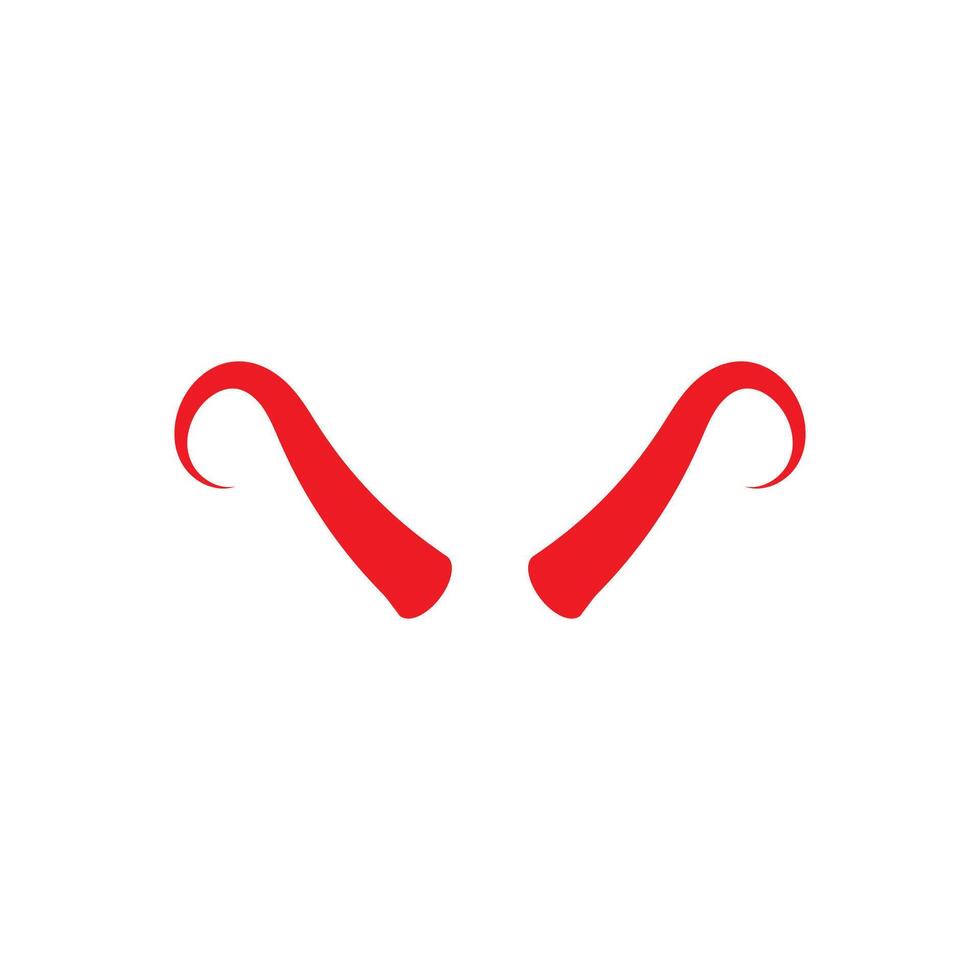 Devil horn icon design illustration Template vector