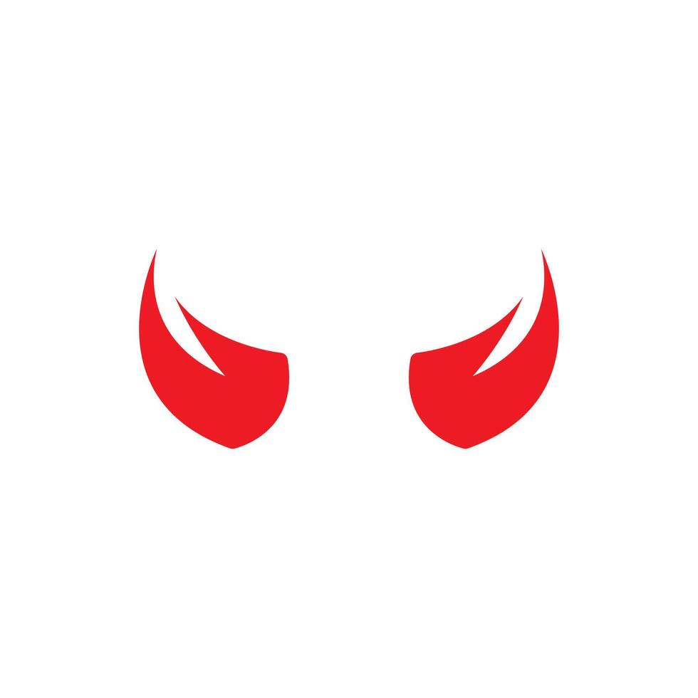 Devil horn icon design illustration Template vector