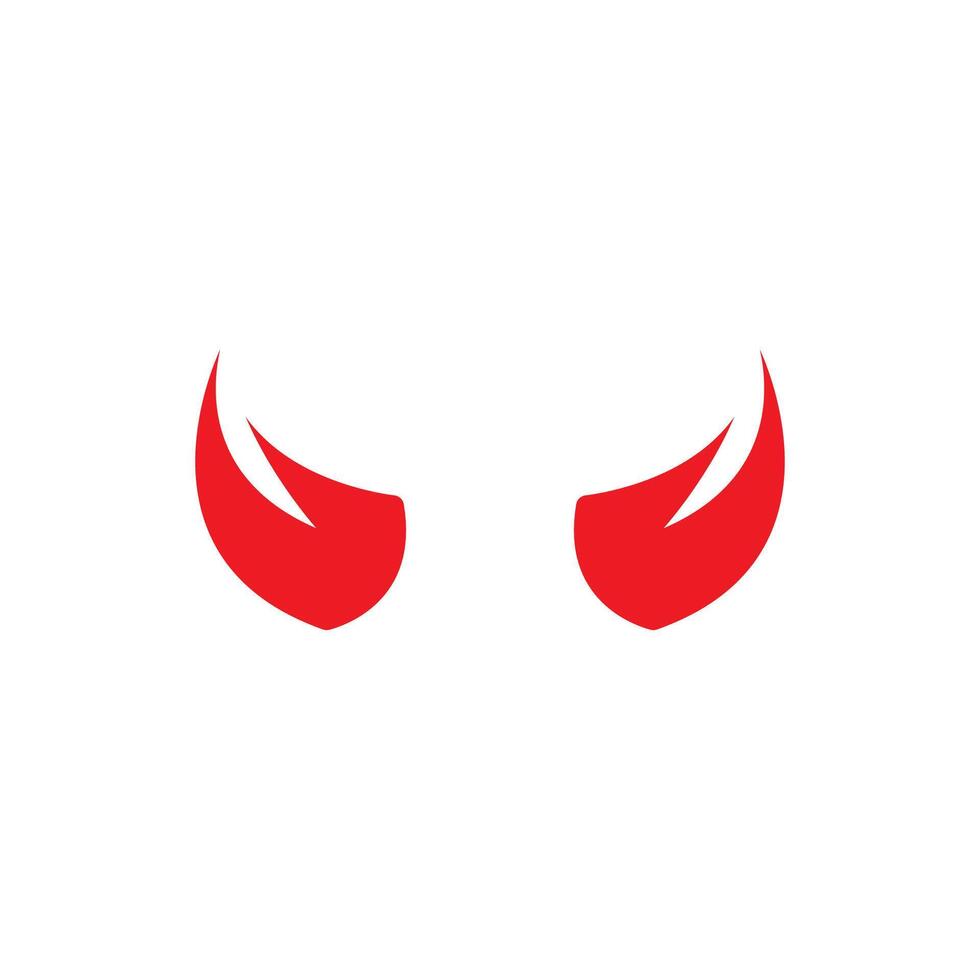 Devil horn icon design illustration Template vector