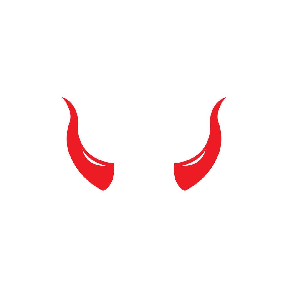 Devil horn icon design illustration Template vector