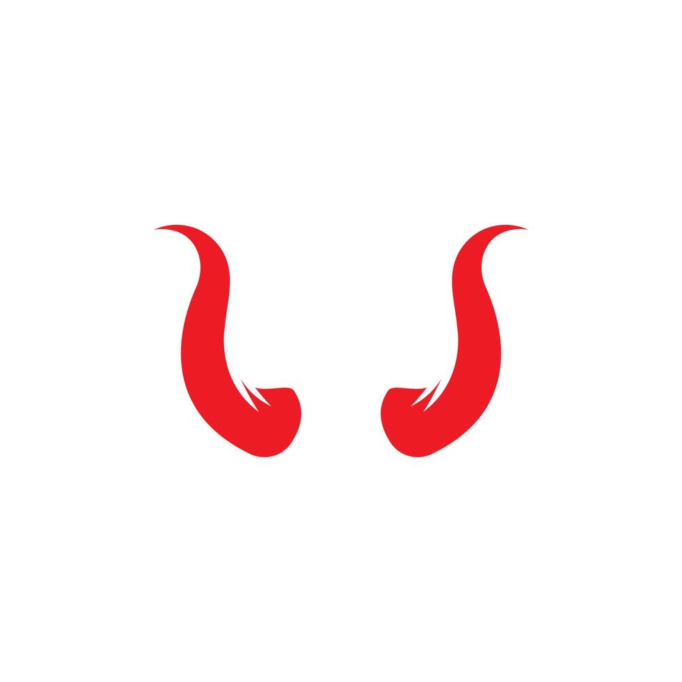 Devil horn icon design illustration Template vector