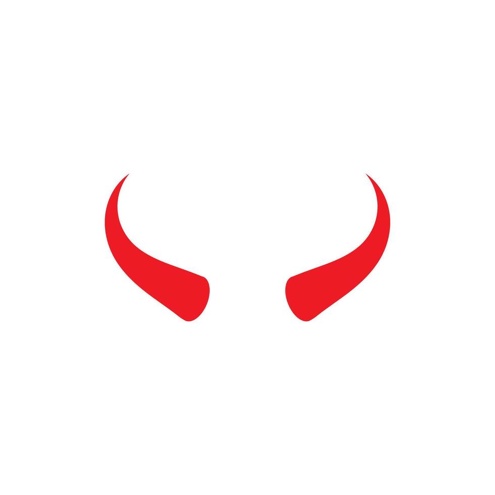 Devil horn icon design illustration Template vector