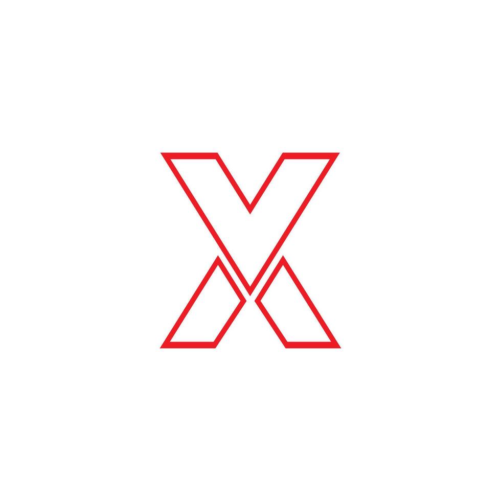 X logo icono ilustración vector