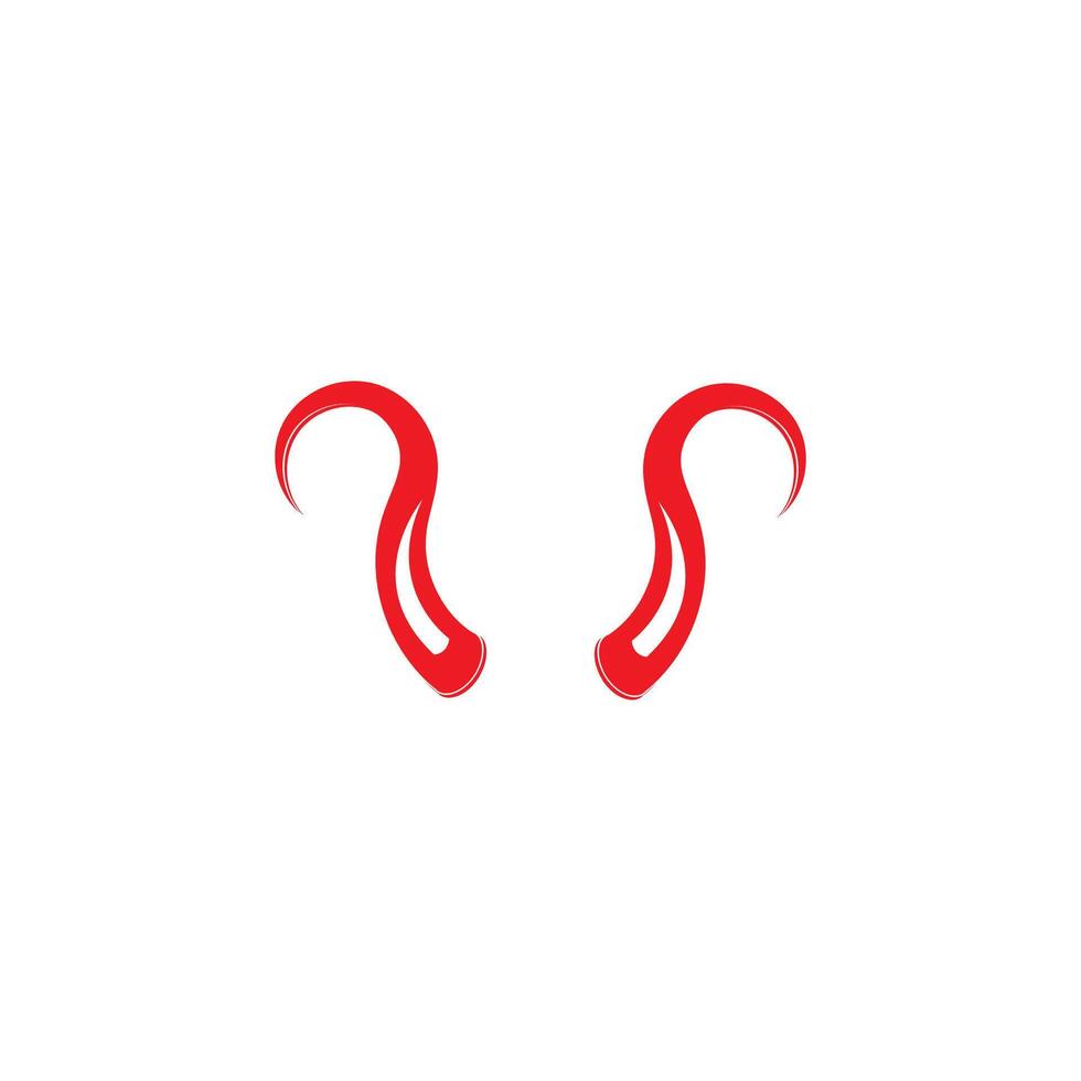 Devil horn icon design illustration Template vector