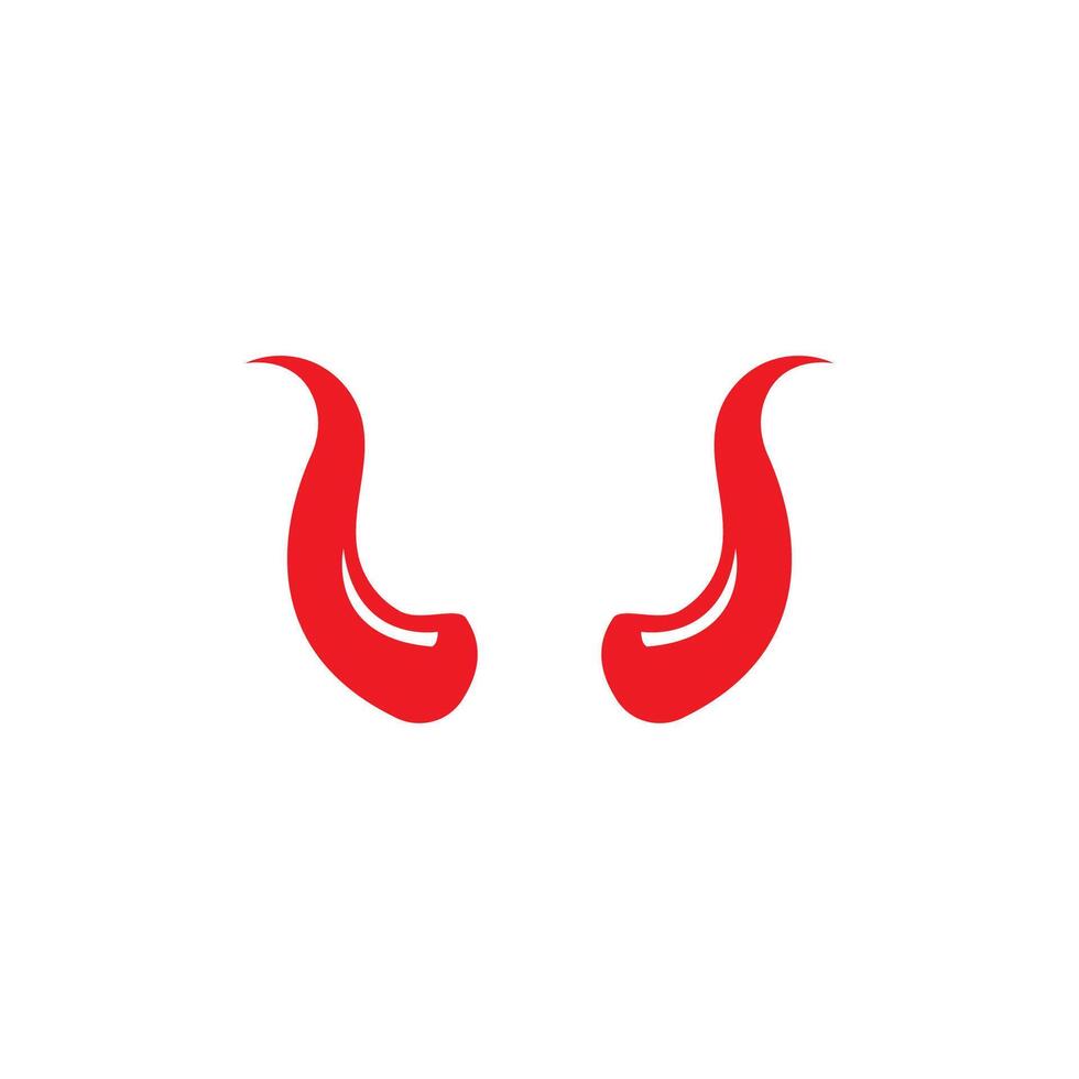Devil horn icon design illustration Template vector