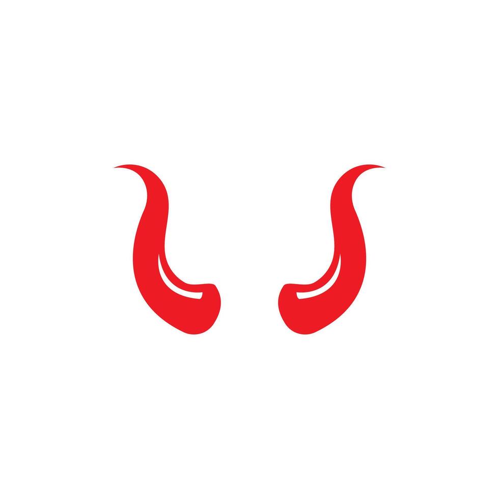 Devil horn icon design illustration Template vector