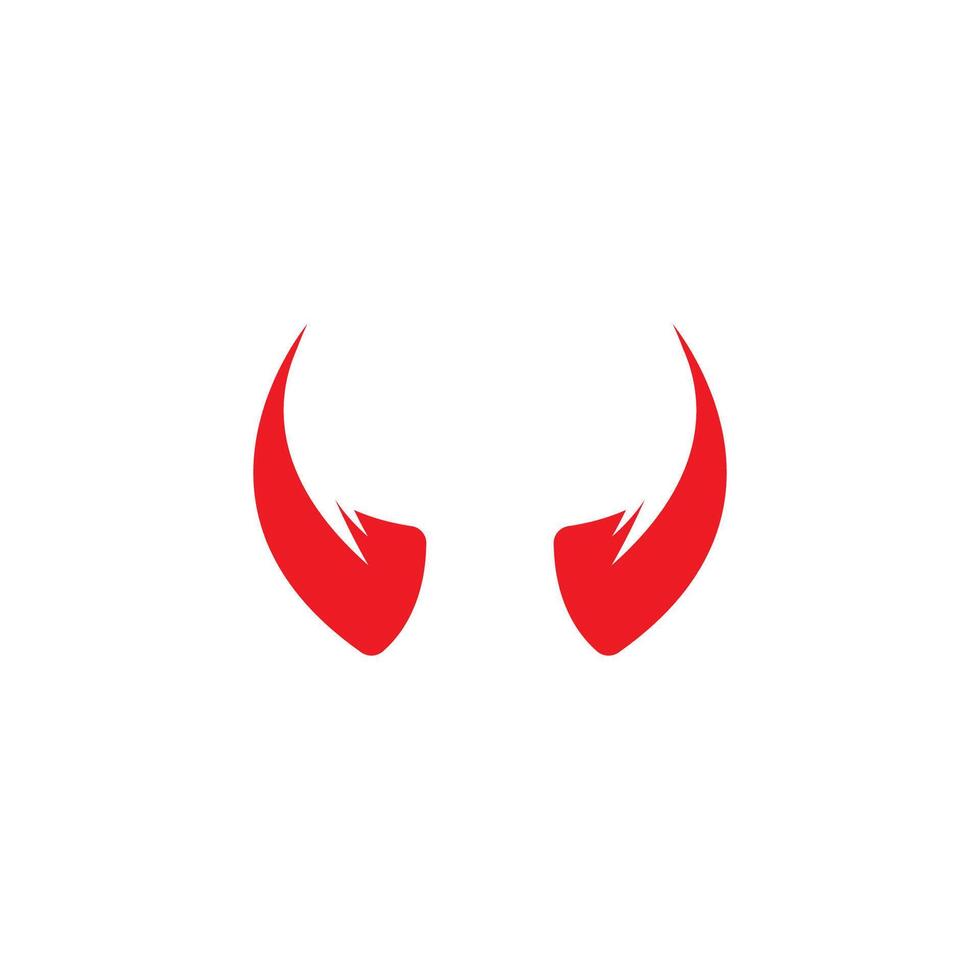 Devil horn icon design illustration Template vector