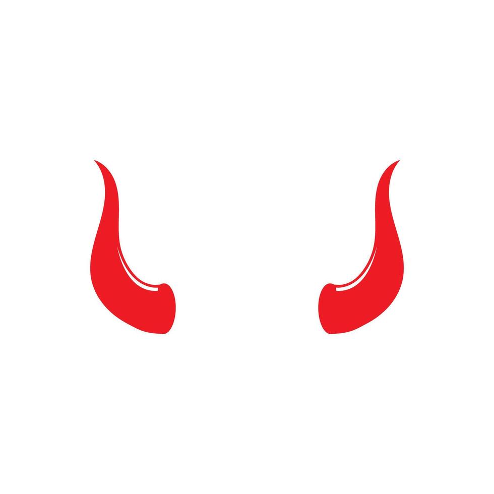 Devil horn icon design illustration Template vector