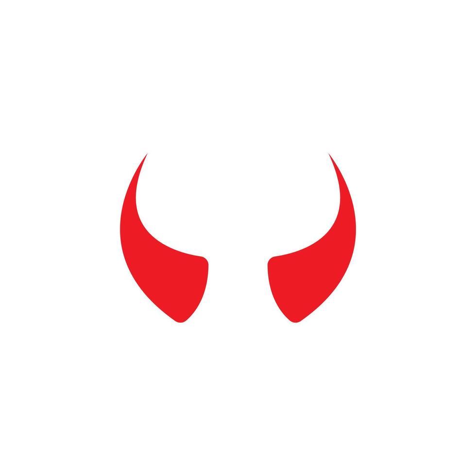 Devil horn icon design illustration Template vector