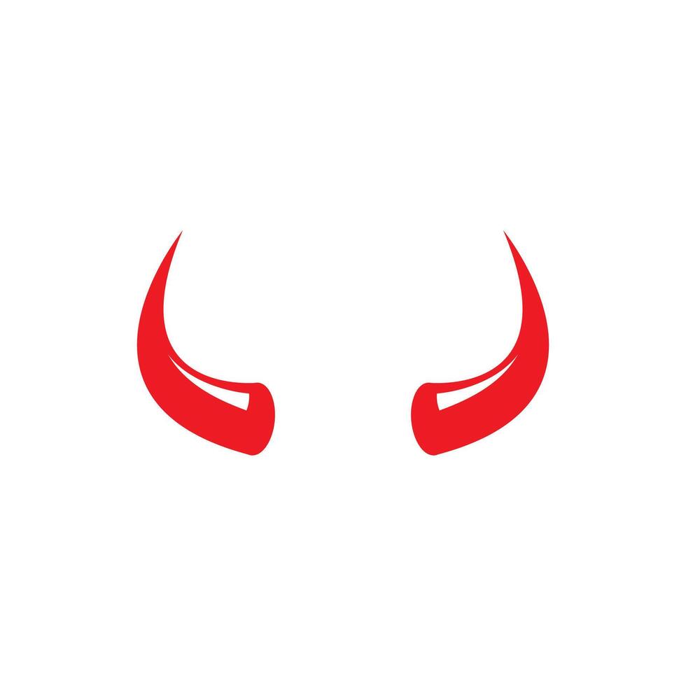 Devil horn icon design illustration Template vector