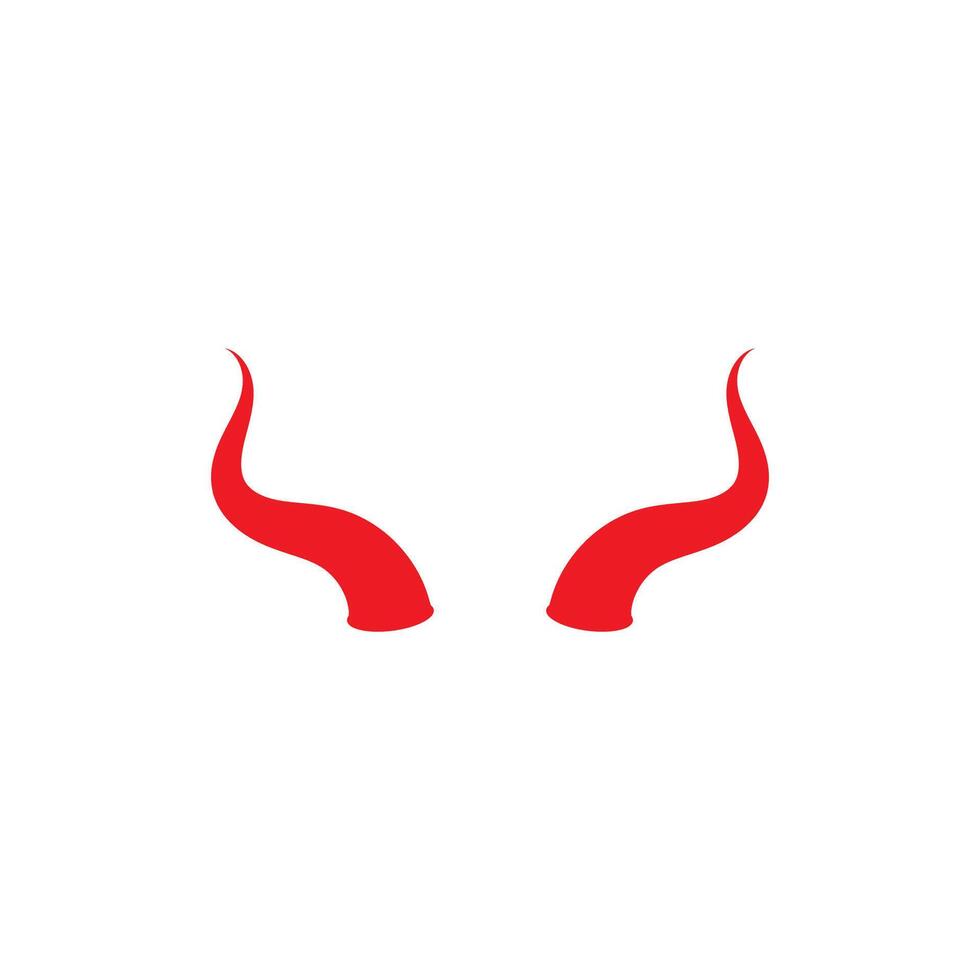 Devil horn icon design illustration Template vector