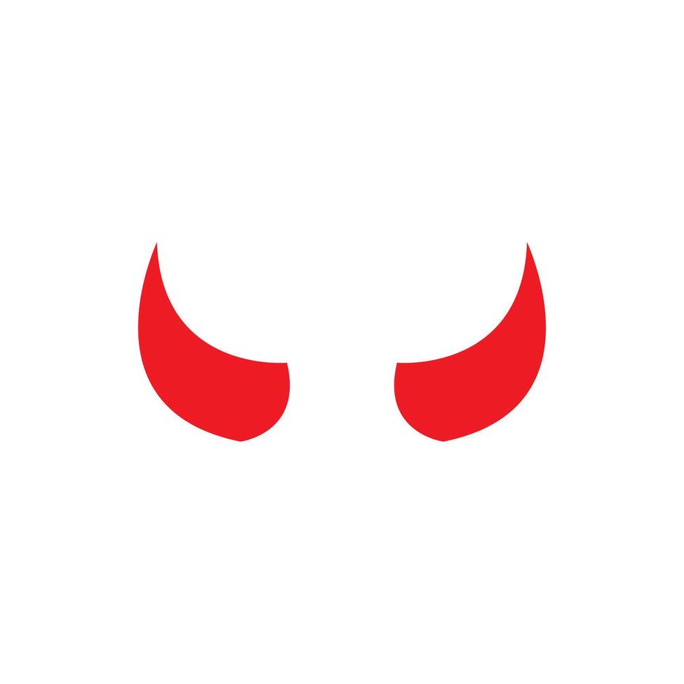 Devil horn icon design illustration Template vector