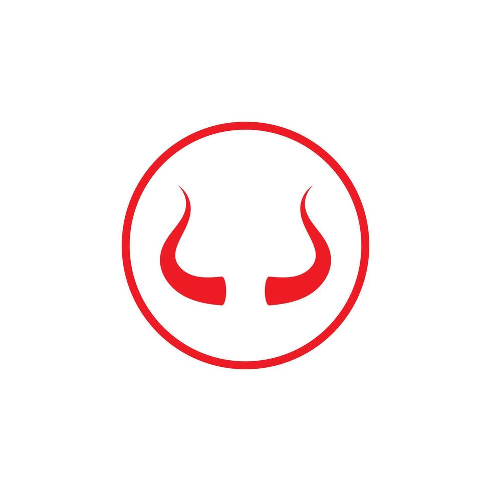 Devil horn icon design illustration Template vector