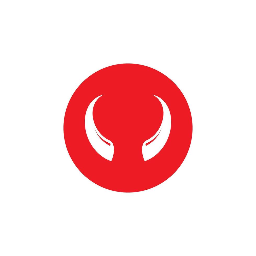 Devil horn icon design illustration Template vector