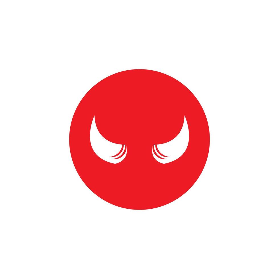 Devil horn icon design illustration Template vector