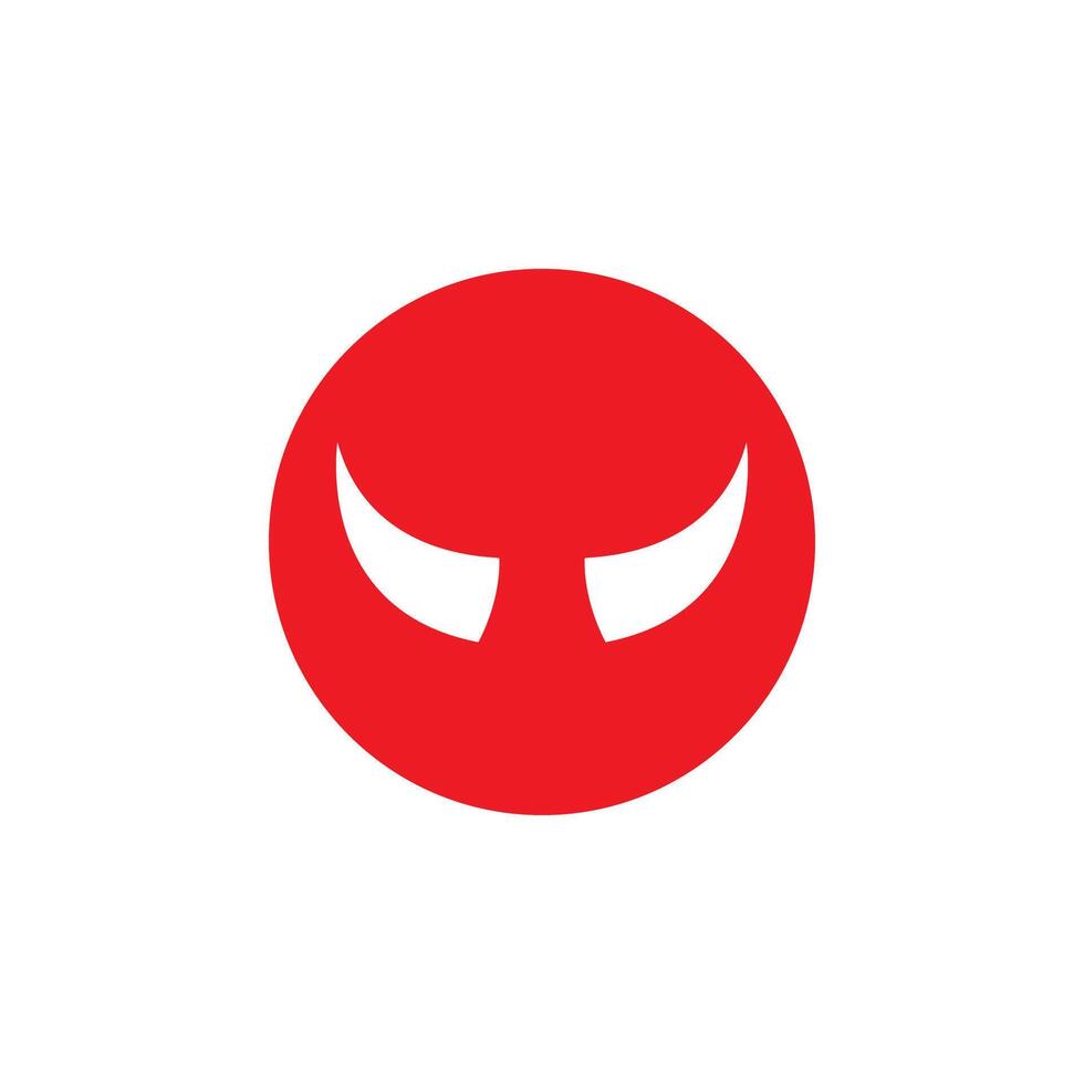 Devil horn icon design illustration Template vector