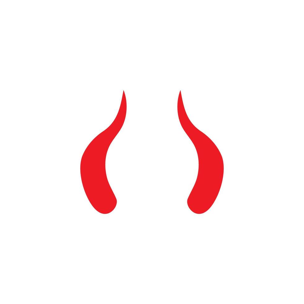 Devil horn icon design illustration Template vector