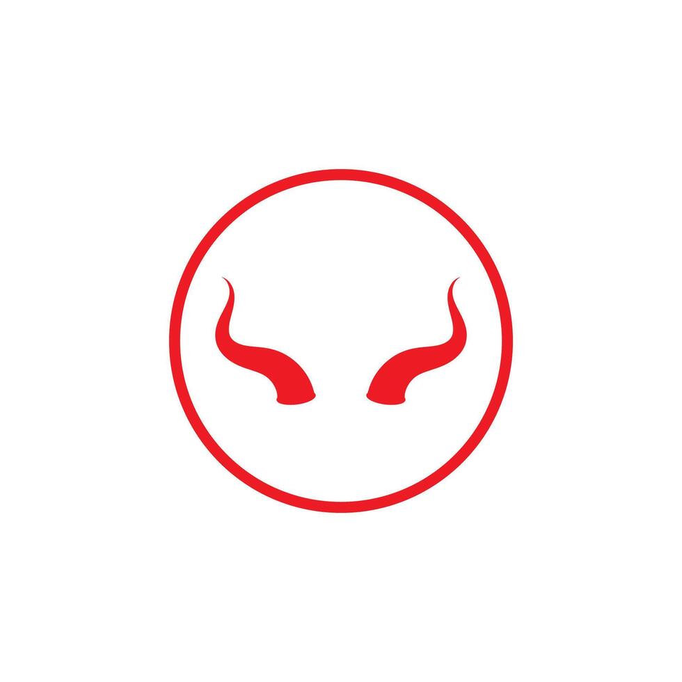Devil horn icon design illustration Template vector