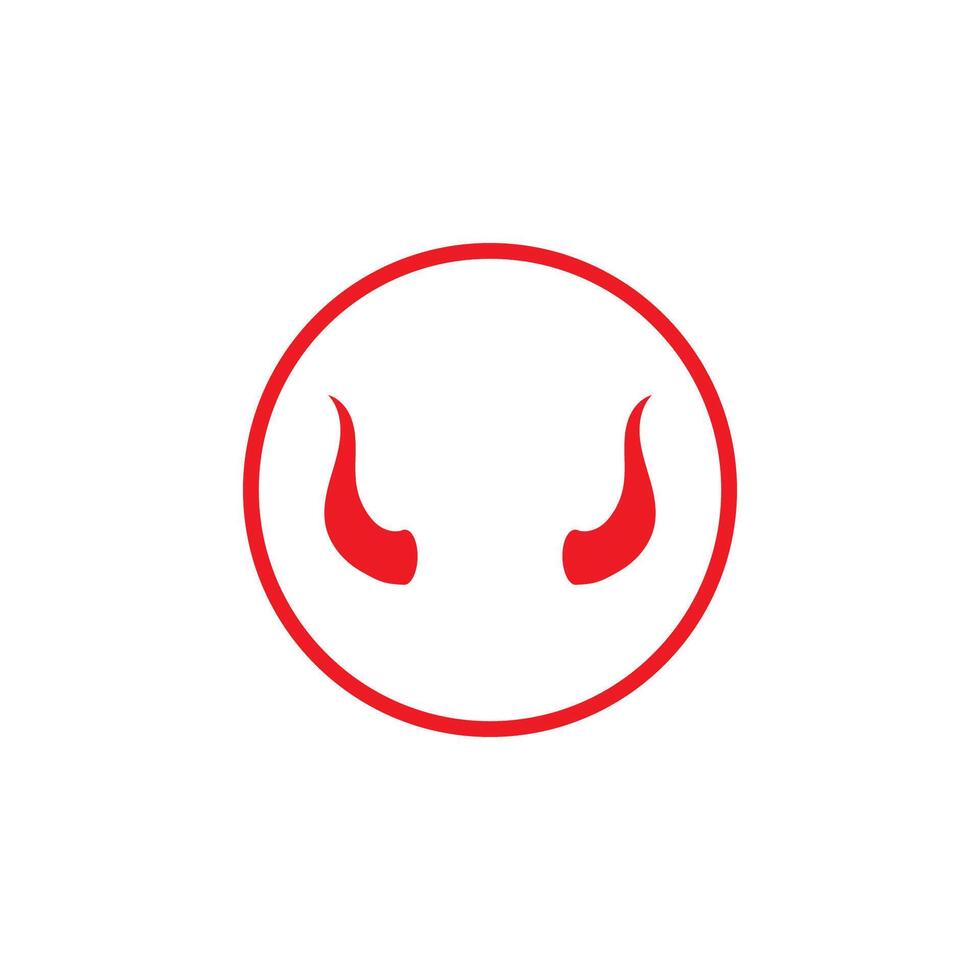 Devil horn icon design illustration Template vector