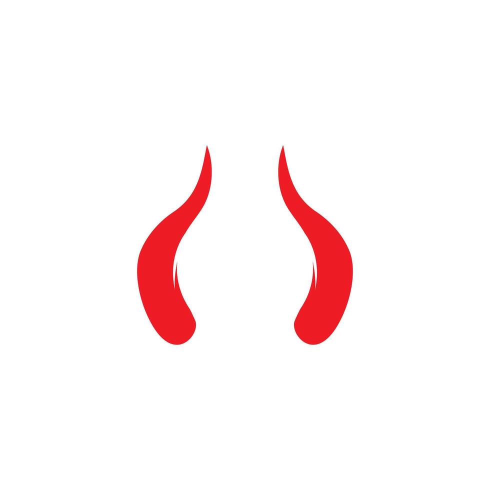 Devil horn icon design illustration Template vector