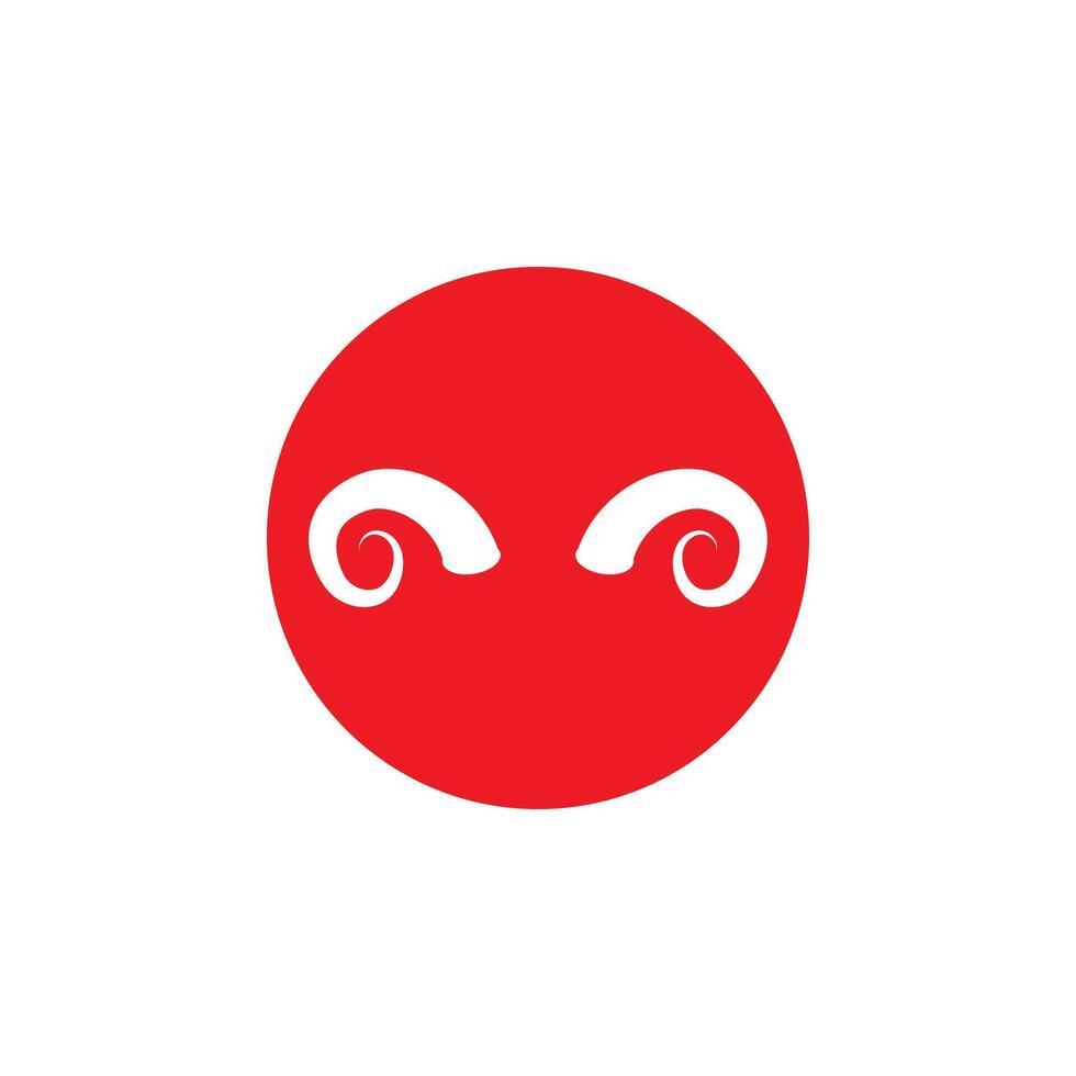 Devil horn icon design illustration Template vector