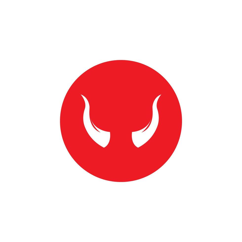 Devil horn icon design illustration Template vector