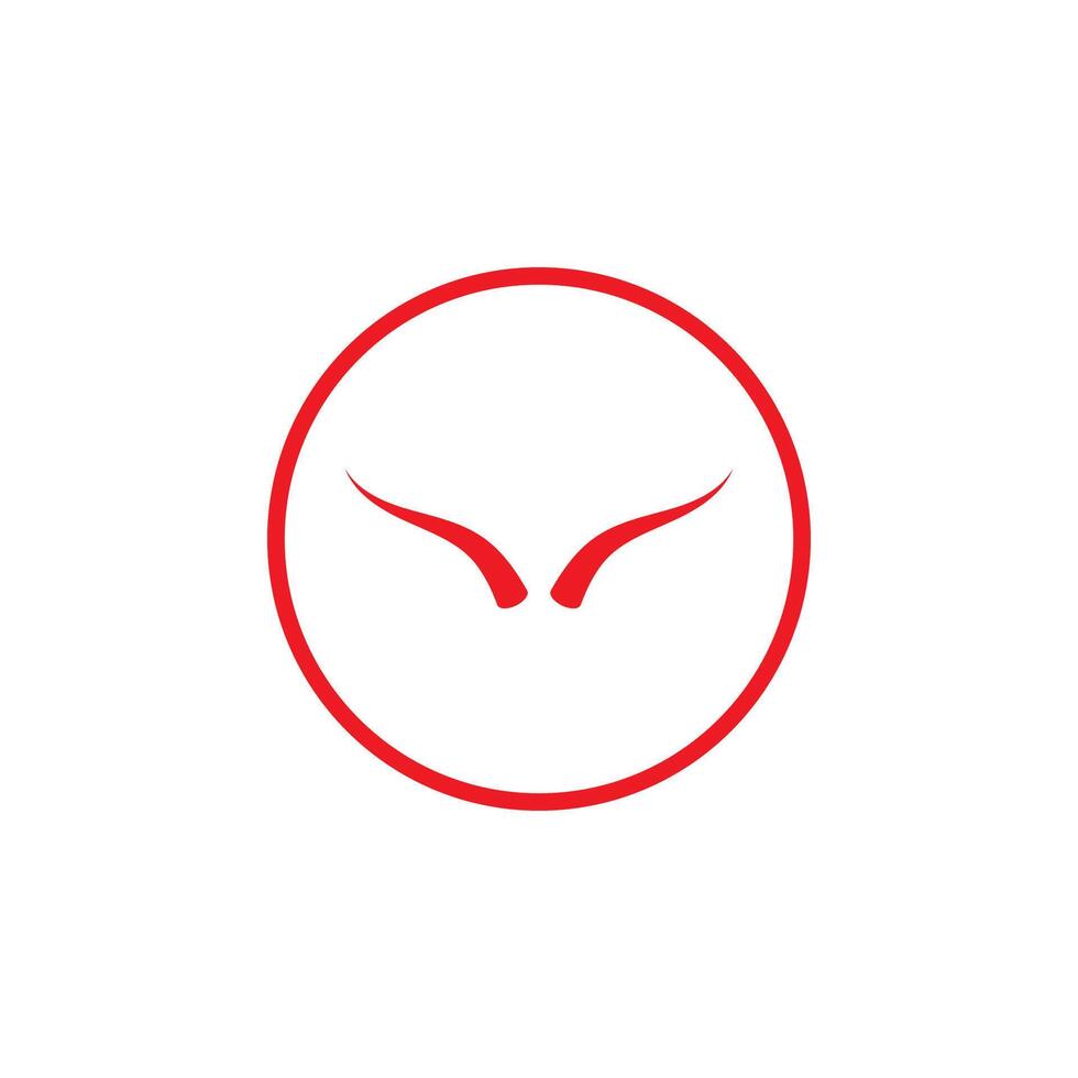Devil horn icon design illustration Template vector