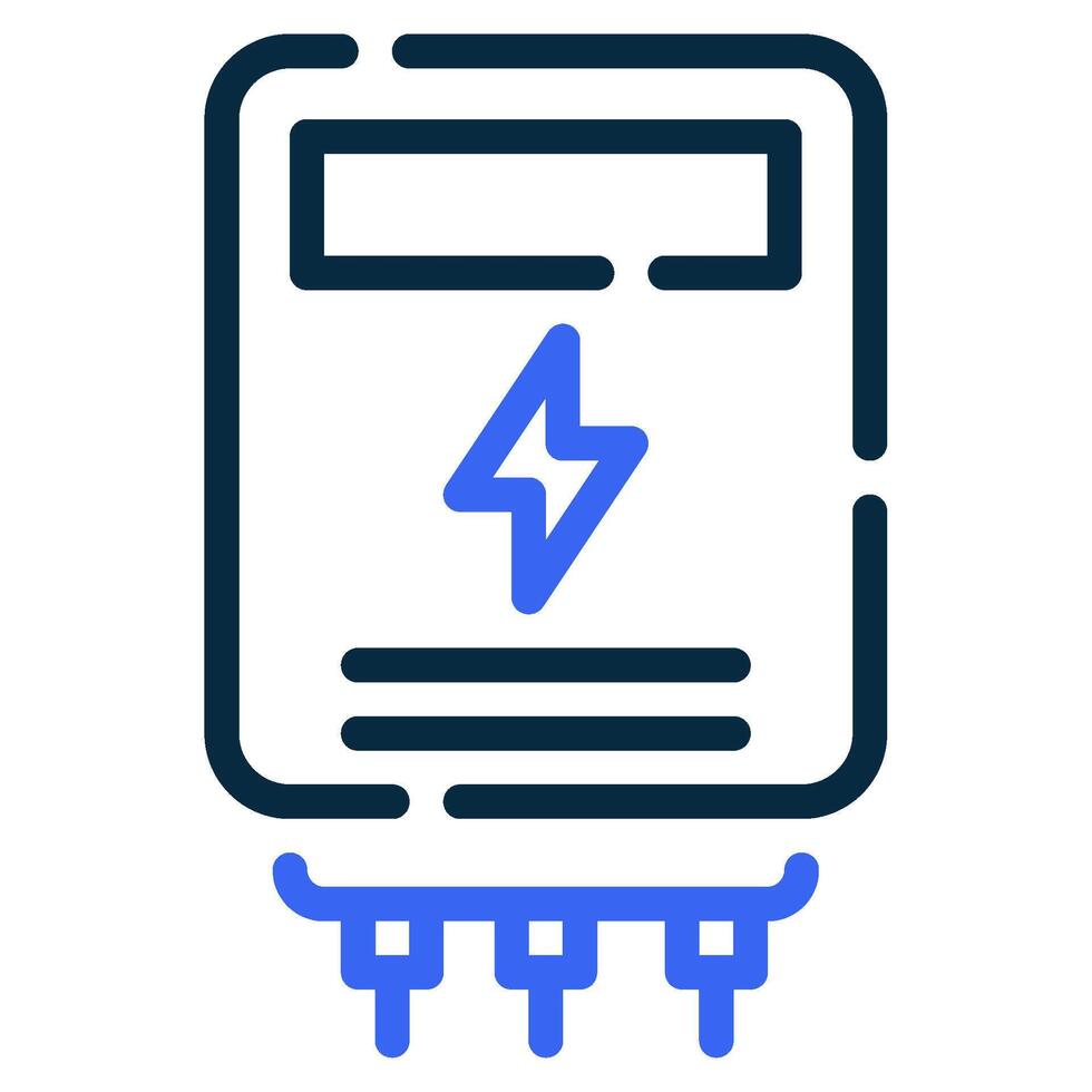 energía metro icono para web, aplicación, infografía, etc vector