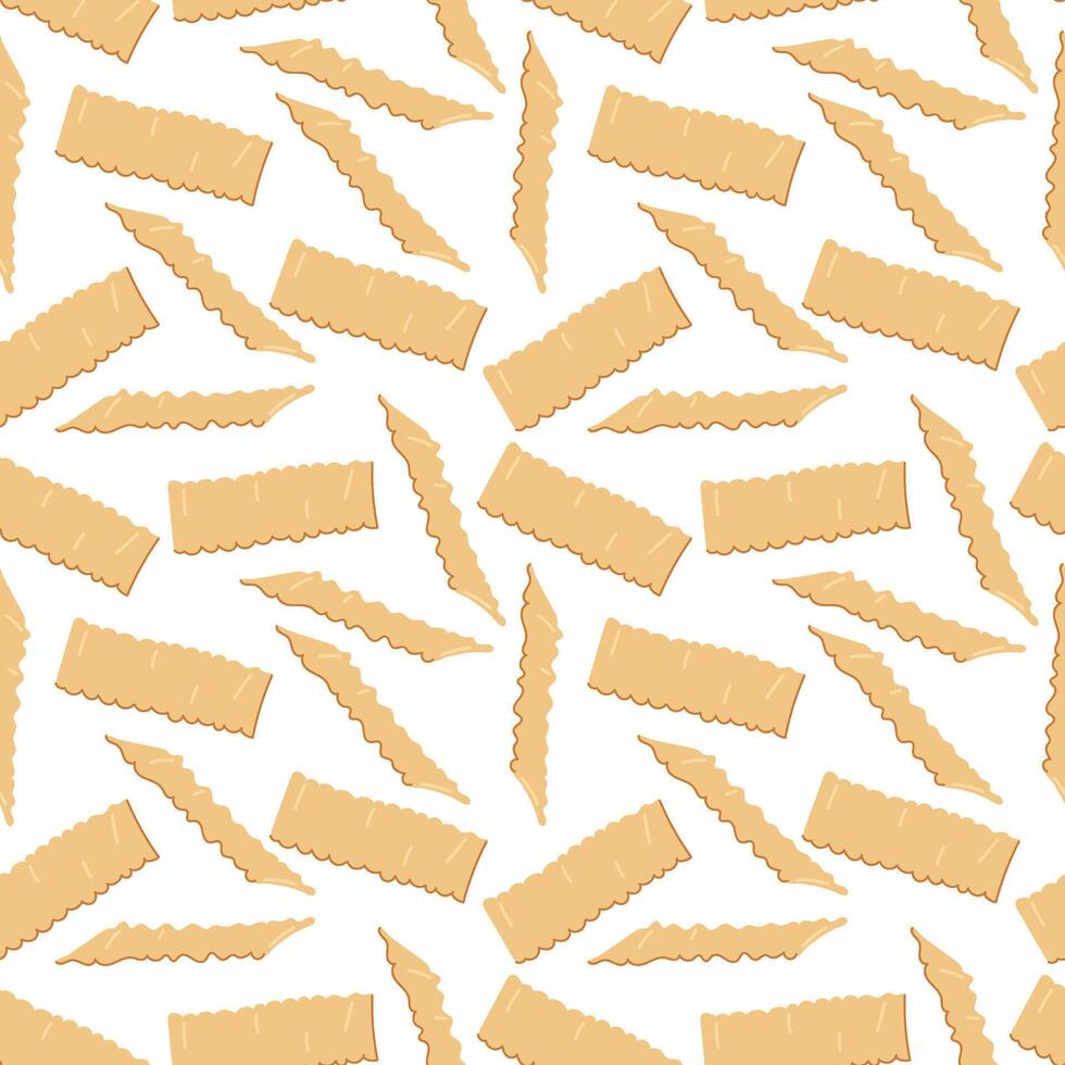 Italian pasta pattern. Flat wide Lasagne. Kitchen themes for decoration on culinary themes inspired by Italian cuisine. Homogeneous texture of flour pasta. Amazing texture on a white background vector