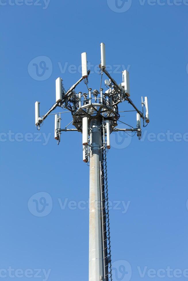 Antenna for mobile telephony network signal. photo