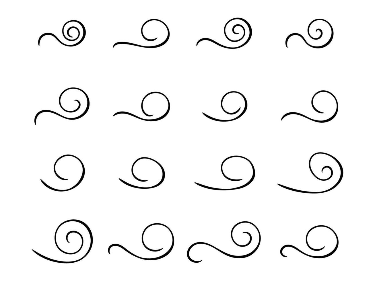 Swirl ornament stroke ornaments illustration . vector