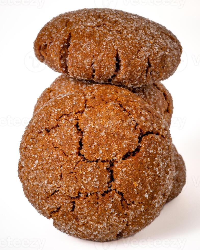 A group of Warm Homemade Gingersnap Cookies photo