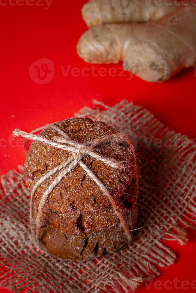 celebration Warm Homemade Gingersnap Cookies photo