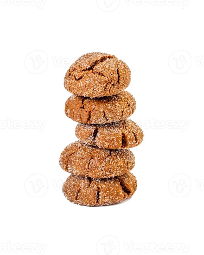 A group of Warm Homemade Gingersnap Cookies photo