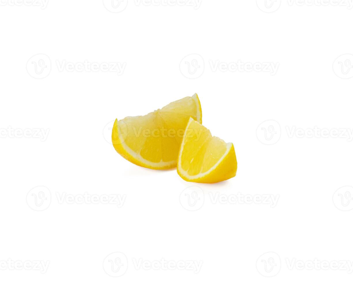 Lemon isolated on white background. Lemon fruit Clipping Path. photo