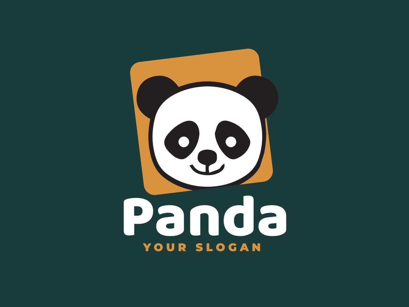 Panda logo design vector