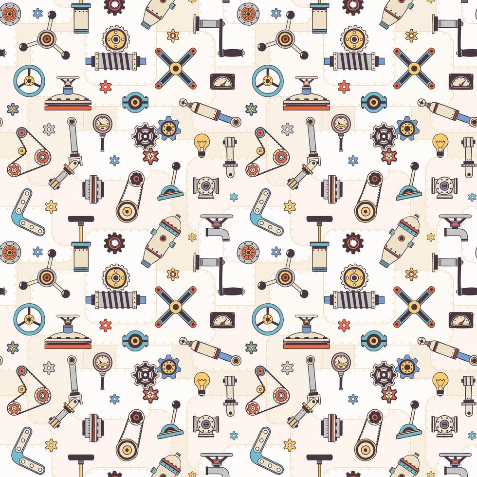 Parts and details of Industrial machines and devices vector