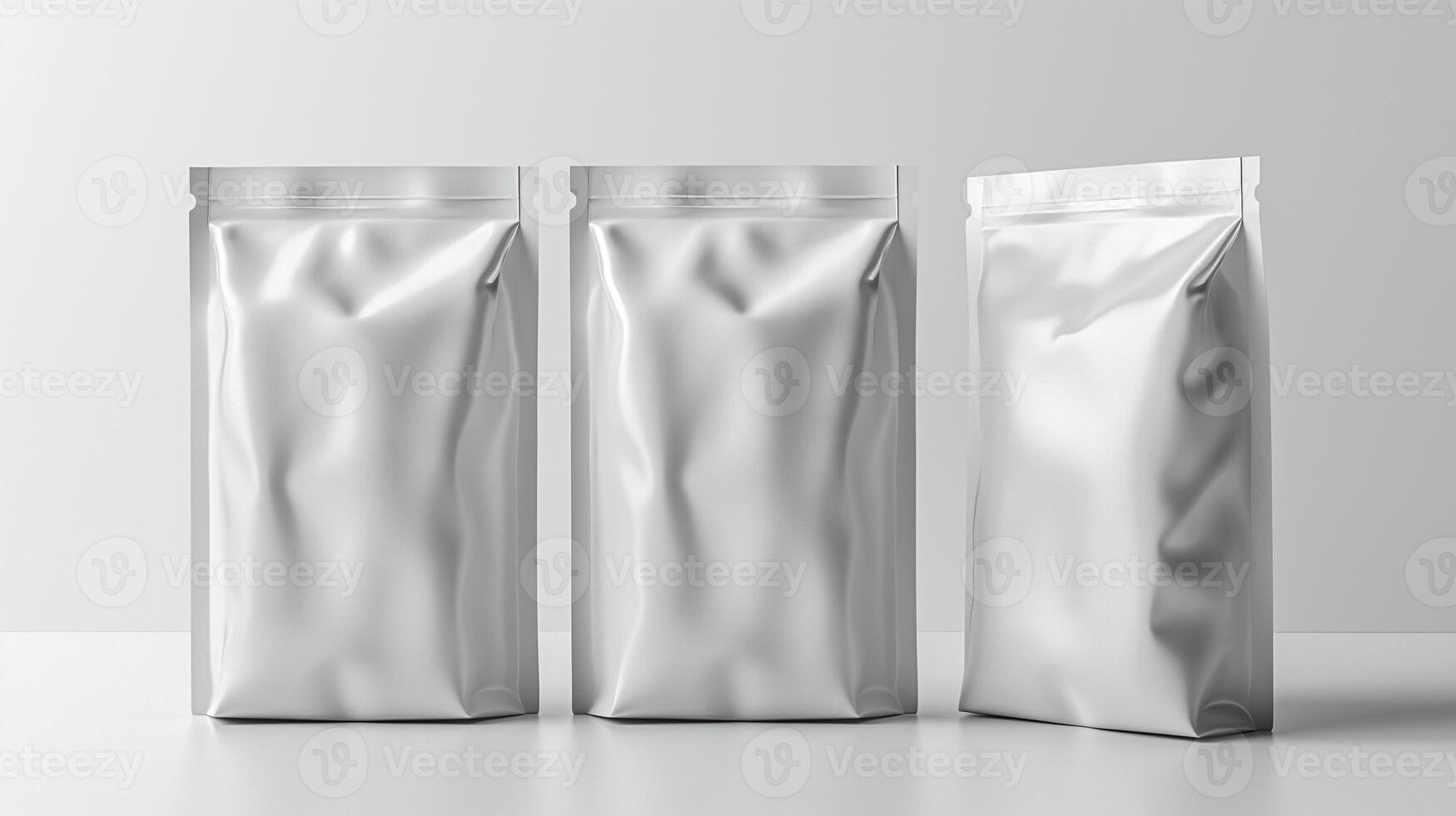 paper bag package product mockup photography, Ai genarated. template label. photo