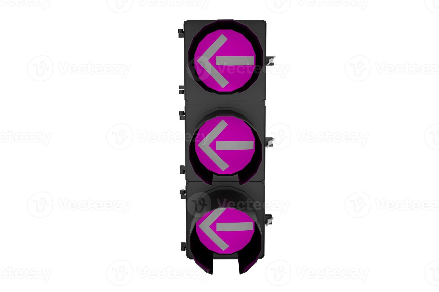 3d rendering traffic light with left turn signal photo