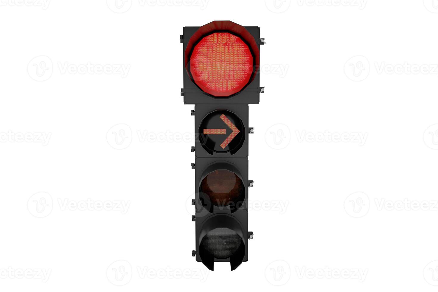 3d rendering traffic light with various combinations photo