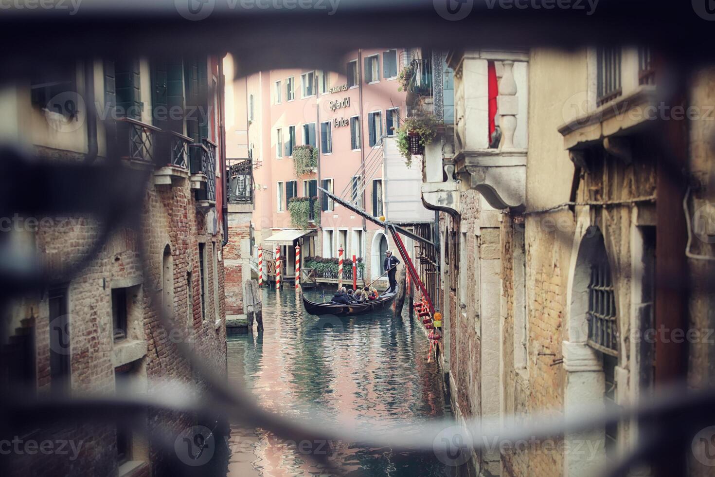 Gondola ride in Venice photo